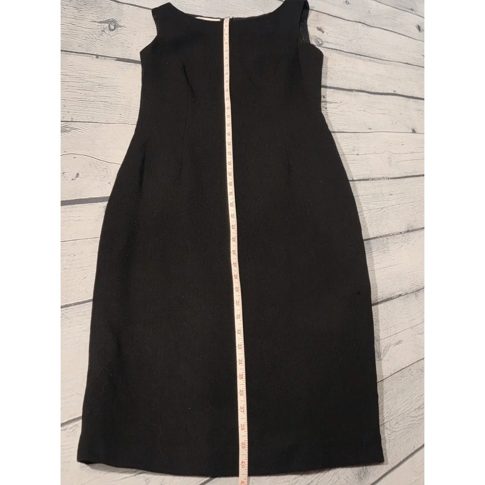 Frascara Beker Fashions Toronto Vintage 100% Wool, Lined Sz 8 Little Black Dress